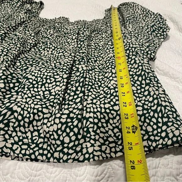 Gap Square Neck Animal Print Blouse - Picture 2 of 7